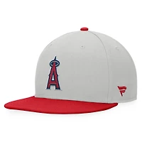 Men's Fanatics Gray/Red Los Angeles Angels Glory Days Two-Tone Snapback Hat