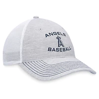 Men's Fanatics Gray Los Angeles Angels Trucker Adjustable Hat