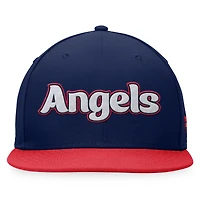 Men's Fanatics Navy Los Angeles Angels Cooperstown Collection Hurler Fitted Hat