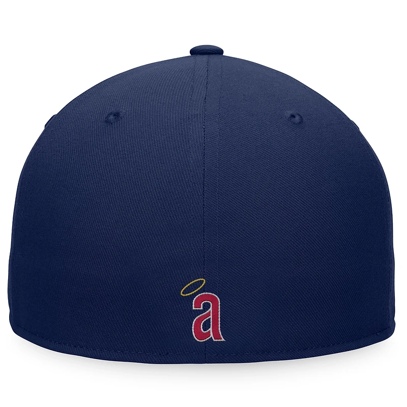 Men's Fanatics Navy Los Angeles Angels Cooperstown Collection Hurler Fitted Hat