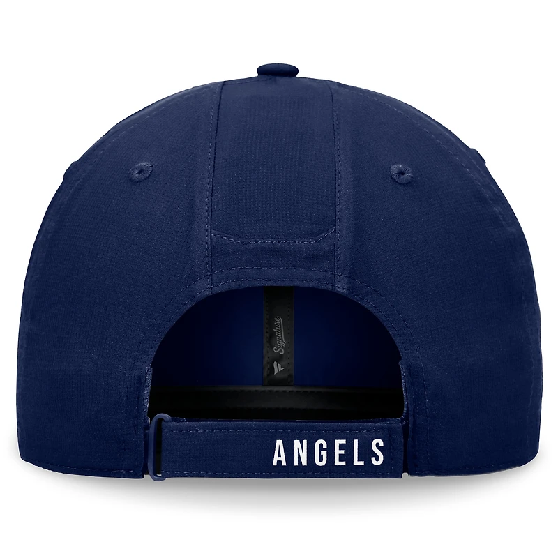 Casquette réglable non structurée Ripstop Fanatics pour hommes, bleu marine, Los Angeles Angels Front Office