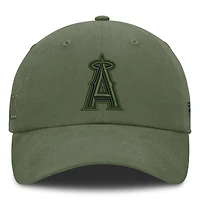 Men's Fanatics  Olive Los Angeles Angels Pine Rider Adjustable Hat