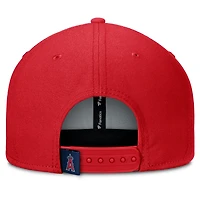Casquette Snapback Fanatics rouge/bleu marine Los Angeles Angels Clubhouse Splitter pour homme