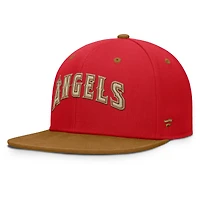 Casquette ajustée Splinter rouge/beige des Los Angeles Angels Fanatics pour homme