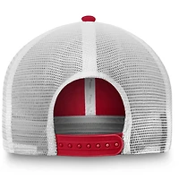 Casquette ajustable de camionneur non structurée Los Angeles Angels Team Core Fanatics Branded rouge/blanc pour homme