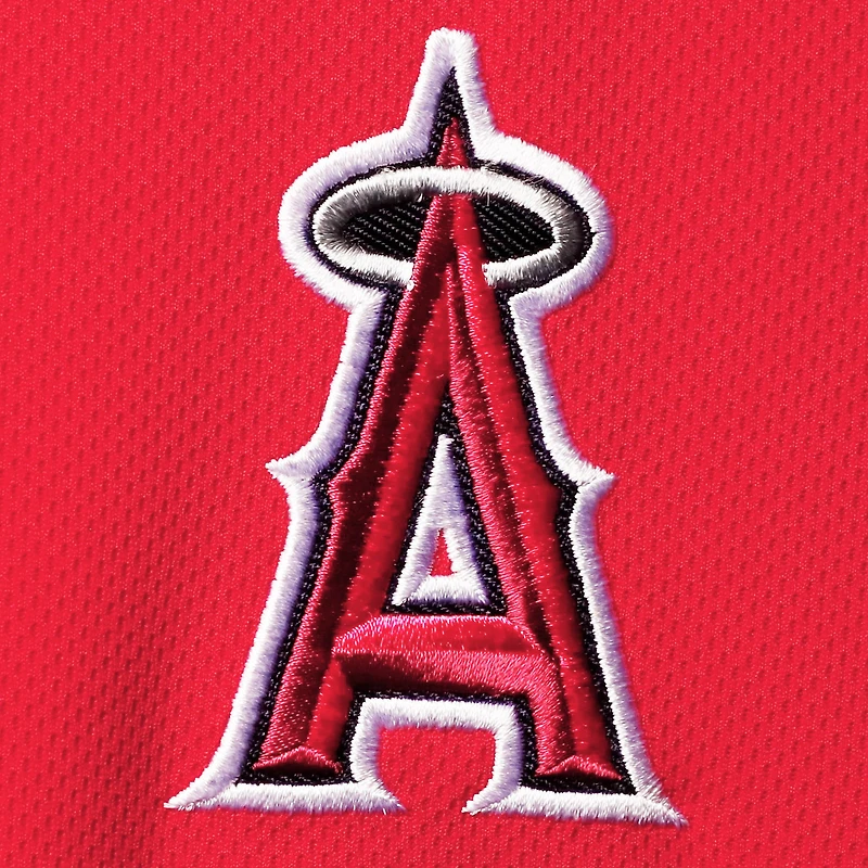 Polo rouge fanatiques pour hommes des Angels de Los Angeles Big & Tall Solid Birdseye