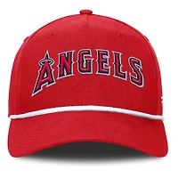 Casquette ajustable en forme de A pour hommes Fanatics Red Los Angeles Angels Clubhouse Foul Ball