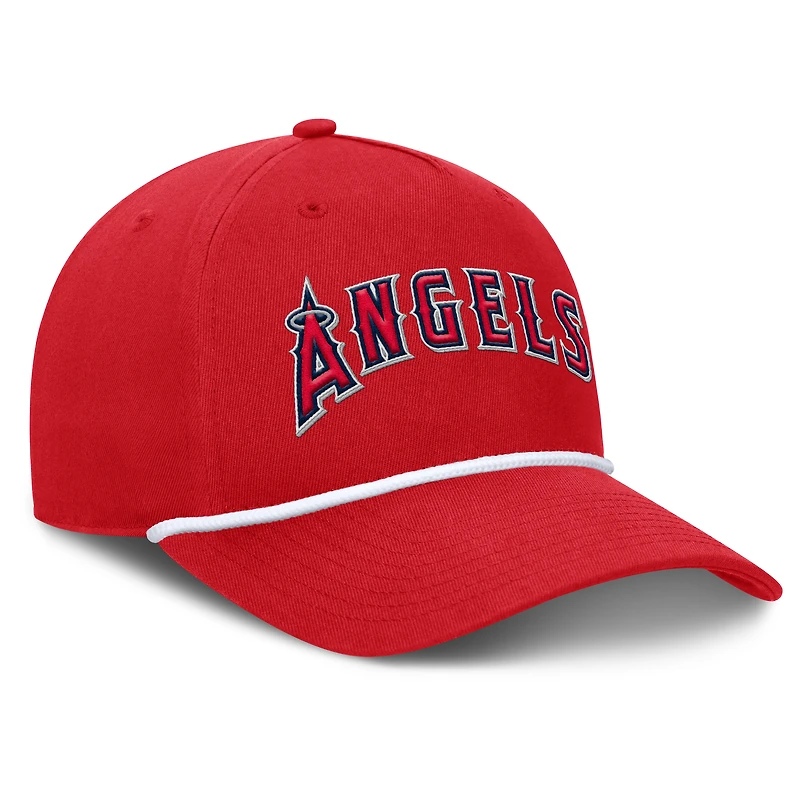 Casquette ajustable en forme de A pour hommes Fanatics Red Los Angeles Angels Clubhouse Foul Ball