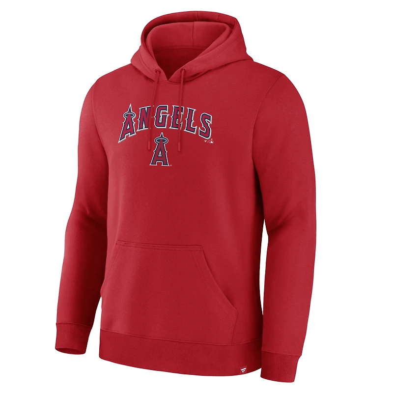 Men's Fanatics Red Los Angeles Angels Lock-Up Legacy Hoodie