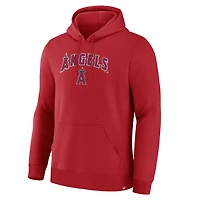 Men's Fanatics Red Los Angeles Angels Lock-Up Legacy Hoodie