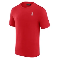 Men's Fanatics Red Los Angeles Angels Modal Short Sleeve T-Shirt
