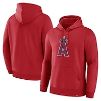 Sweat à capuche Fanatics rouge pour homme, logo principal des Los Angeles Angels, style Legacy