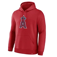 Sweat à capuche Fanatics rouge pour homme, logo principal des Los Angeles Angels, style Legacy