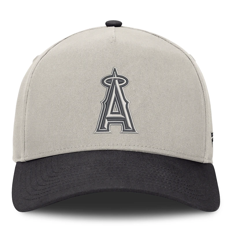 Men's Fanatics Stone/Graphite Los Angeles Angels Wonder A-Frame Adjustable Hat