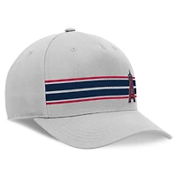 Men's Fanatics Stone Los Angeles Angels Foul Ball A-Frame Adjustable Hat
