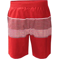Short de bain Los Angeles Angels Coastline Volley G-III Sports by Carl Banks rouge pour homme
