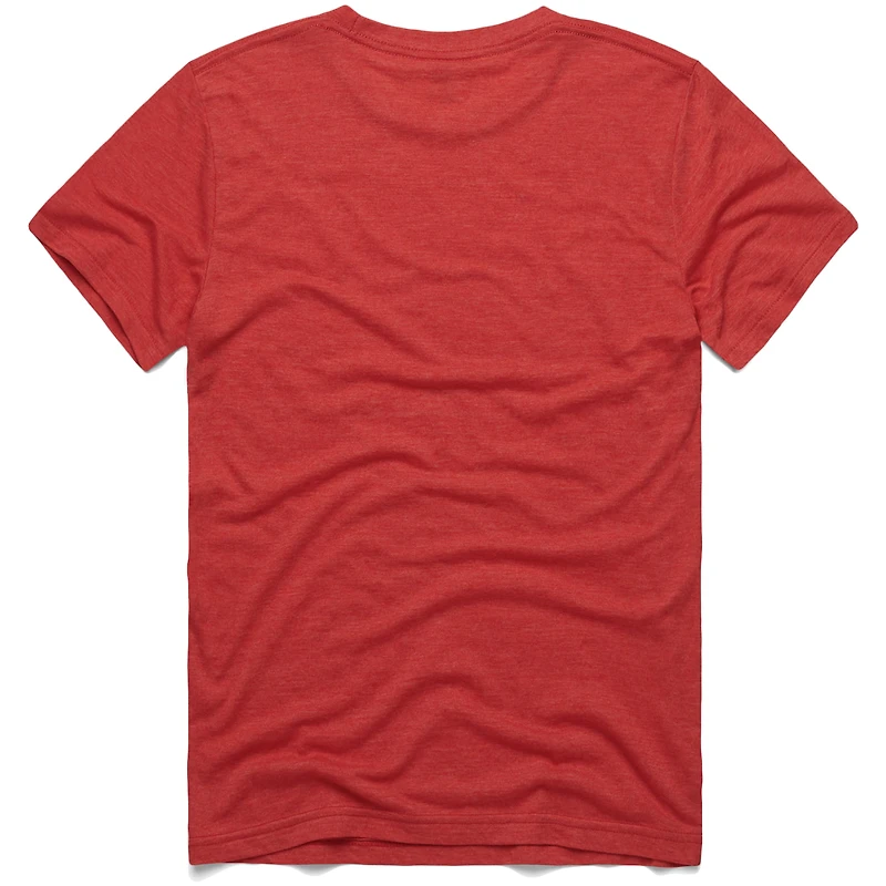 Men's Homage Mike Trout Red Los Angeles Angels 2011 Topps Baseball Card Player T-Shirt