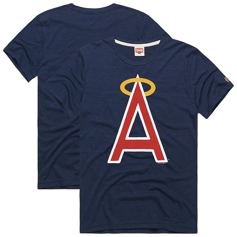 Men's Homage  Navy Los Angeles Angels Hyper Local Refresh T-Shirt
