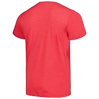 Men's Homage Red Los Angeles Angels Doodle Collection It's Rally Time Tri-Blend T-Shirt