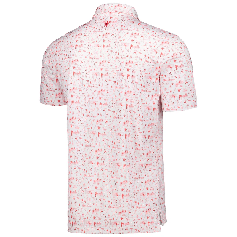 Polo Johnnie-O Los Angeles Angels Ballpark pour homme, blanc