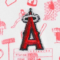 Men's johnnie-O White Los Angeles Angels Ballpark Polo