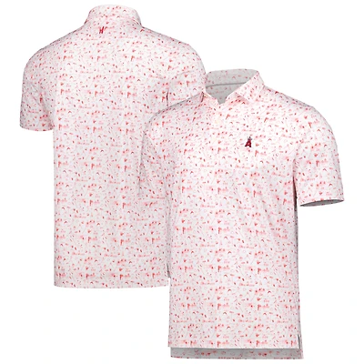 Men's johnnie-O White Los Angeles Angels Ballpark Polo