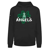 Sweat à capuche noir Los Angeles Angels St. Patrick's Day Podium Shamrock pour homme Levelwear