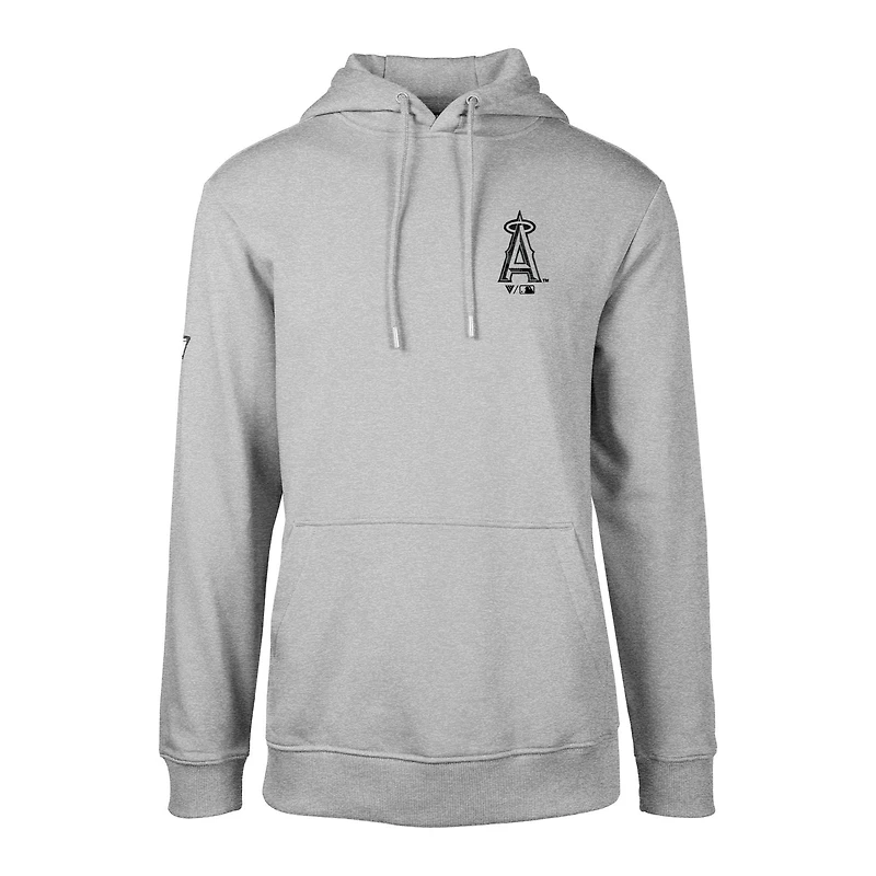 Men's Levelwear  Gray Los Angeles Angels Podium Digital Camo Pullover Hoodie