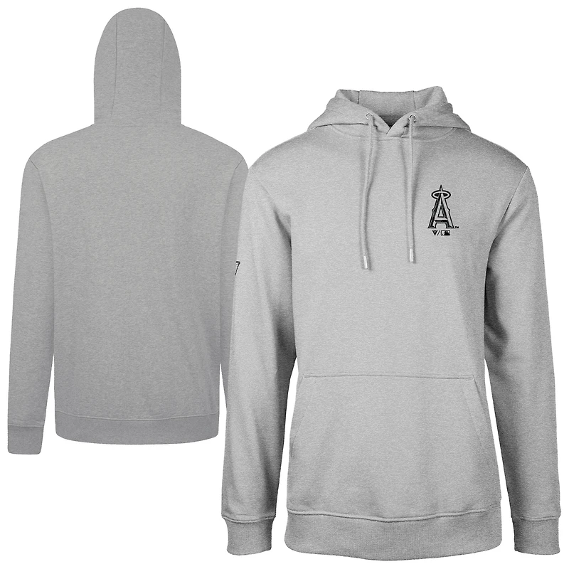Men's Levelwear Gray Los Angeles Angels Podium Digital Camo Pullover Hoodie