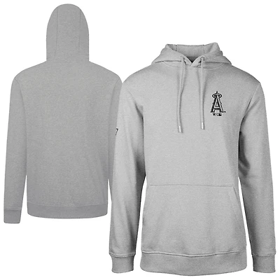 Men's Levelwear  Gray Los Angeles Angels Podium Digital Camo Pullover Hoodie