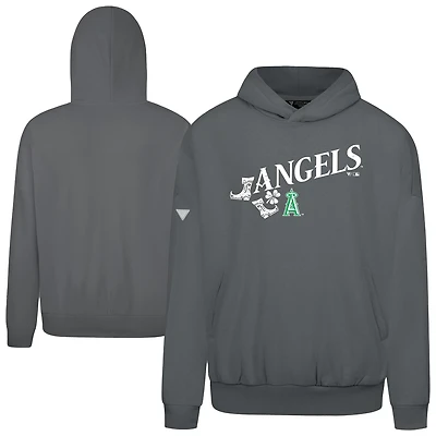 Men's Levelwear  Gray Los Angeles Angels St. Patrick's Day Pullover Hoodie