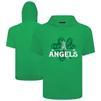 Men's Levelwear Green Los Angeles Angels St. Patrick's Day Phase Shamrock Short Sleeve T-Shirt Hoodie