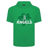 Men's Levelwear Green Los Angeles Angels St. Patrick's Day Phase Shamrock Short Sleeve T-Shirt Hoodie