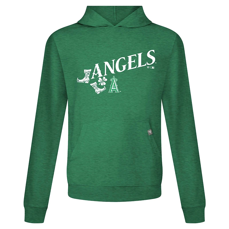 Men's Levelwear Green Los Angeles Angels St. Patrick's Day Relay Boots Pullover Hoodie
