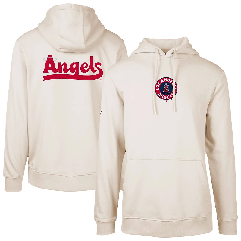 Men's Levelwear Khaki Los Angeles Angels City Connect Podium Core 2.0 Pullover Hoodie