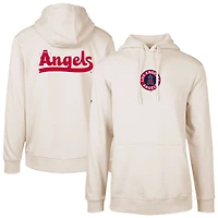 Men's Levelwear Khaki Los Angeles Angels City Connect Podium Core 2.0 Pullover Hoodie