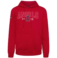 Sweat à capuche rouge Levelwear pour homme Los Angeles Angels Accolade Podium Textbook