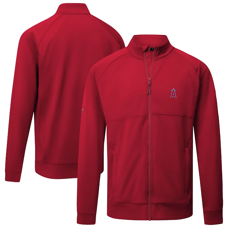 Men's Levelwear Red Los Angeles Angels Form Insignia 2.0 Full-Zip Jacket