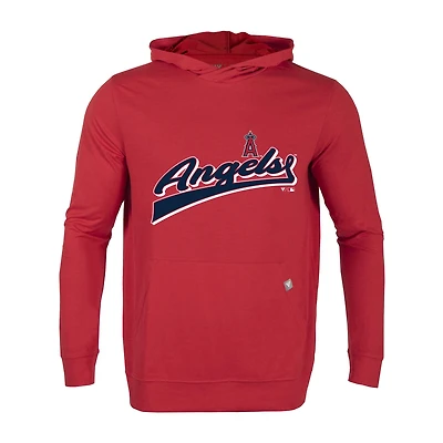 Sweat à capuche rouge Los Angeles Angels Relay Vintage Team 2.0 pour homme Levelwear