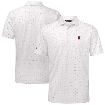 Men's Levelwear White Los Angeles Angels Detect Insignia 2.0 Polo