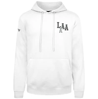 Sweat à capuche blanc Levelwear Los Angeles Angels Podium Grain pour homme
