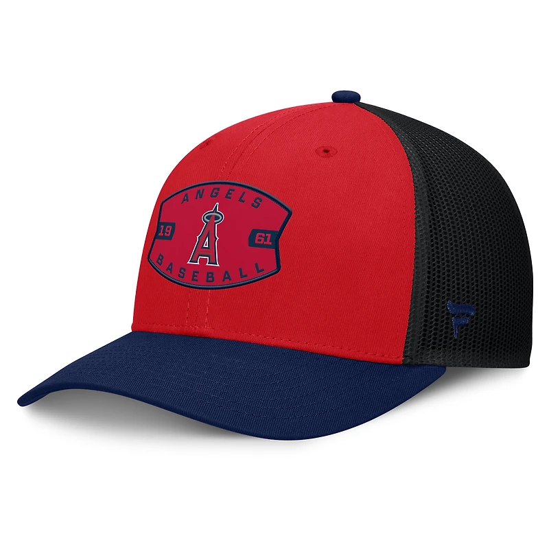 Casquette ajustable rouge/bleu marine pour homme des Los Angeles Angels Fanatics