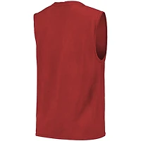 Men's Majestic Threads Red Los Angeles Angels Softhand Muscle Tank Top