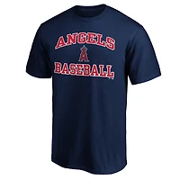 Men's  Navy Los Angeles Angels Heart & Soul T-Shirt