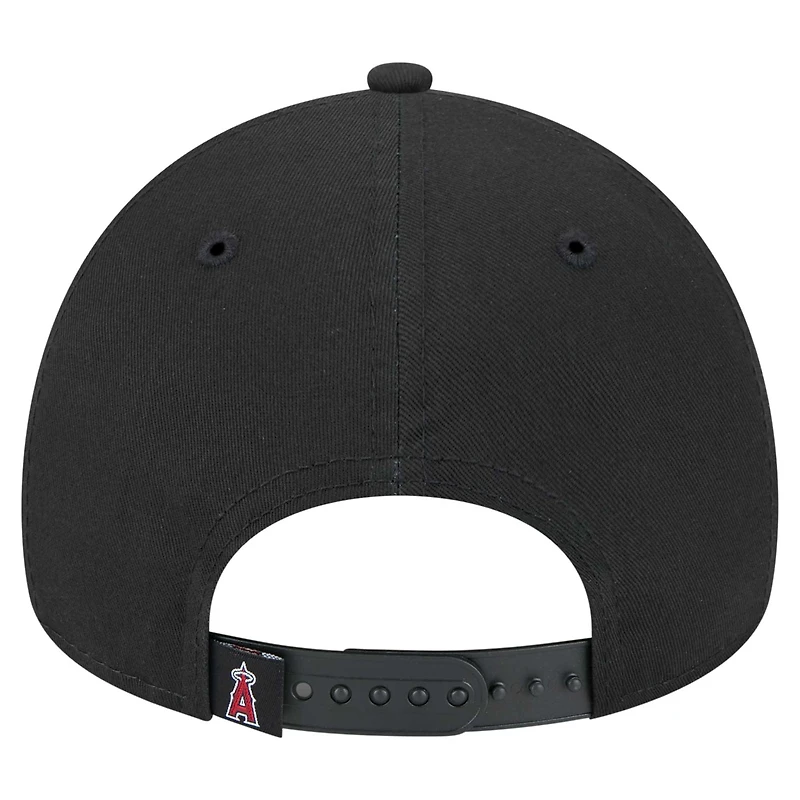 Casquette ajustable A-Frame 9FORTY Los Angeles Angels New Era noire pour homme