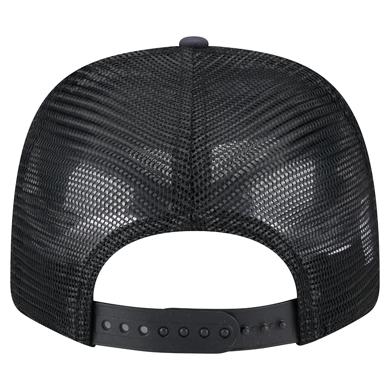 Casquette extensible à boutons-pression New Era noire Los Angeles Angels Adventure Drinks Pattern 9SEVENTY pour homme