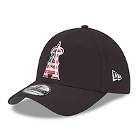 Men's New Era Black Los Angeles Angels America 250 39THIRTY Flex Hat