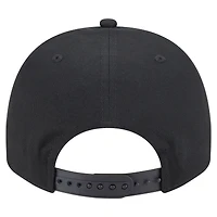 Men's New Era Black Los Angeles Angels Chainstitch 9FIFTY A-Frame Snapback Hat