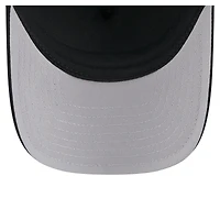 Casquette camionneur ajustable New Era noire Los Angeles Angels City Initial 9FORTY A-Frame M-Crown pour homme