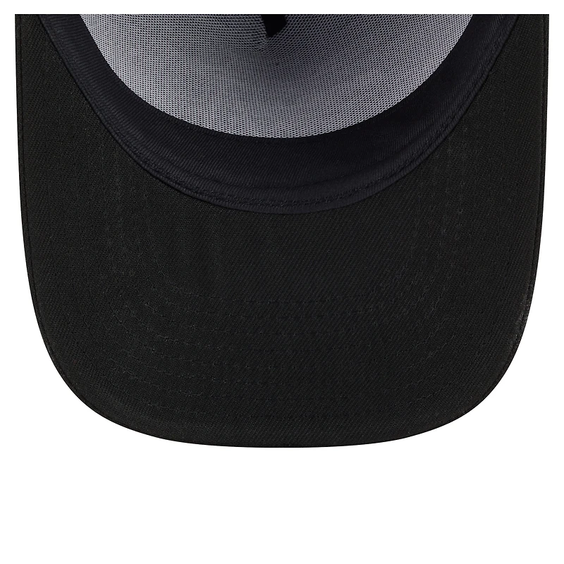 Men's New Era Black Los Angeles Angels Motion A-Frame 9FIFTY Snapback Hat